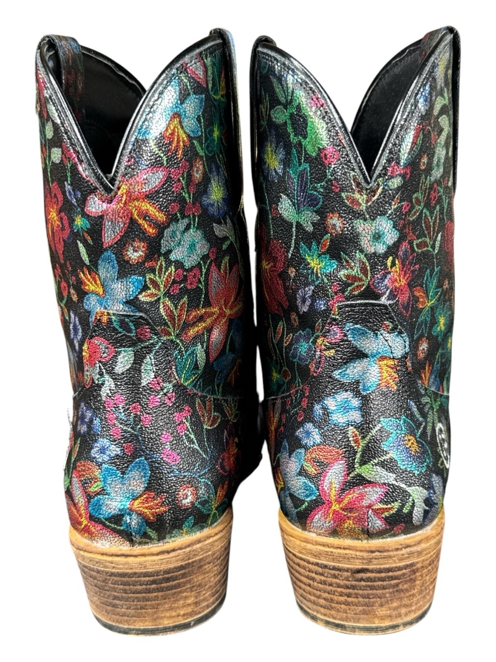 ROPER Ingrid Floral Snip Toe Cowboy Boots - Picture 3 of 9